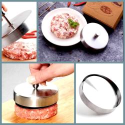 OMENİV'DEN PASLANMAZ ÇELİK EV TİPİ HAMBURGER PRES HAMBURGER KÖFTE KALIBI NEFİS!!!