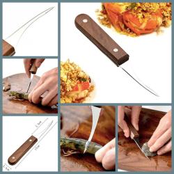 OMENİV'DEN AHŞAP SAPLI MİDYE BALIK İSTİRİDYE BIÇAĞI ÇOK AMAÇLI ÇAKI BIÇAK OLTA AVCI BALIKÇI