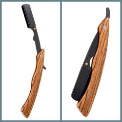 Antika - OMENİV'DEN HAKİKİ JİLETLİ USTURA BERBER USTURASI TRAŞ TIRAŞ BIÇAĞI AHŞAP SAP - kitantik - kitaLog