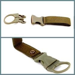 OMENİV'DEN ASKER YEŞİLİ SIRT ÇANTASI KEMER İÇİN SULUK PET SU ŞİŞESİ TAŞIMA APARATI OUTDOOR KAMP AV