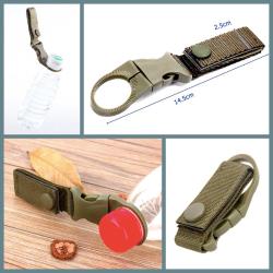 OMENİV'DEN ASKER YEŞİLİ SIRT ÇANTASI KEMER İÇİN SULUK PET SU ŞİŞESİ TAŞIMA APARATI OUTDOOR KAMP AV