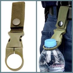 OMENİV'DEN YEŞİL SIRT ÇANTASI KEMER SU PET ŞİŞESİ İÇİN TAŞIMA APARATI SULUK KAMP AV AÇIKHAVA OUTDOOR