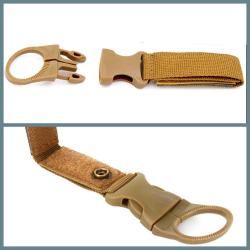 OMENİV'DEN EKRU SIRT ÇANTASI KEMER İÇİN SU ŞİŞESİ TAŞIMA APARATI SULUK PET AÇIKHAVA OUTDOOR KAMP AV