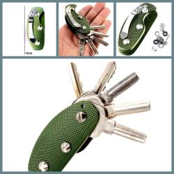 OMENİV'DEN YEŞİL METAL EŞSİZ ANAHTARLIK AV BALIK OLTA KAMP OUTDOOR 10X10!!