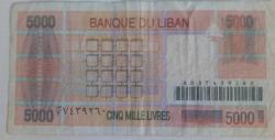 5000 LÜBNAN LİRASI