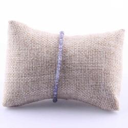 Tanzanit Doğal Taşı Kolye - Bileklik Takı Seti - 3 mm TS022 51 cm 20-21cm