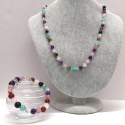 Doğal Taş Takı Seti-Kadınlara Özel Aşk Seti 48 Cm 20-21cm