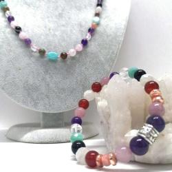 Doğal Taş Takı Seti-Kadınlara Özel Aşk Seti 45 Cm 20-21cm