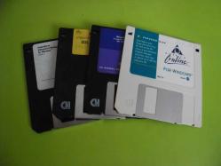 Ücretsiz Kargo - 5 adet 1.44MB Floppy Disket - Boş - CNC Torna Org Klavye Dikiş Makinası-Formatlı- İkinci El