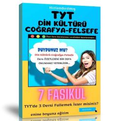 Hızlandırılmış TYT Din Kültürü-Coğrafya-Felsefe Fasikül Seti (7 Fasikül Kitap)