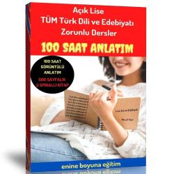 Açık Lise Tüm Dönemler Türk Dili ve Edebiyatı Eğitim Seti (100 Saat Anlatım)