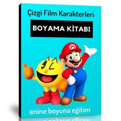 Çizgi Film Karakterleri Boyama Kitabı