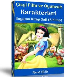 Çizgi Film ve Oyuncak Karakterleri Boyama Kitap Seti (3 Kitap)