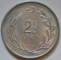 2½ LİRA, 1976 ÇA (Ters)