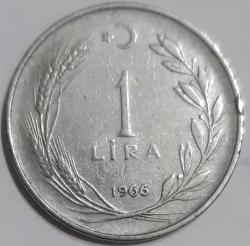 1 LİRA, 1966 ÇÇT düz