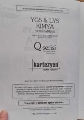 KARTEZYEN YAYINLARI, YGS-LYS KİMYA SORU BANKASI Q serisi