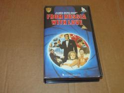 JAMES BOND 007-FROM RUSSIA WITH LOVE-RUSYADAN SEVGİLERLE(ORJİNAL DİL)TEMİZ VHS KASET.