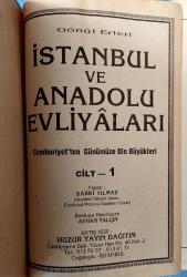 İSTANBUL VE ANADOLU EVLİYALARI (1992 baskısı)