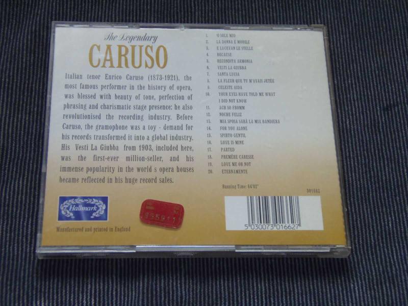 THE LEGENDARY ENRICO CARUSO OK TEM Z D NEM BASKI M Z K CD S