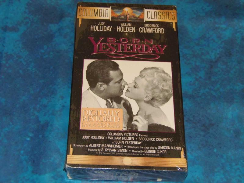 BORN YESTERDAY(DÜNKÜ ÇOCUK)JUDY HOLLIDAY-WILLIAM HOLDEN-VHS KASET