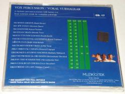 VOX PERCUSSION ÖZGÜR SALUR-TURKISH MUSIC LIBRARY CD.17-AÇILMAMIŞ SIFIR AMBALAJINDA --DÖNEM BASKISI MÜZİK CD'Sİ