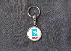DSP- DEMOKRAT SOL PARTİ ANAHTARLIK - ROZET - MADALYA B7506
