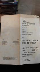 Türkiye'deki arkeolojik alanlar üzerine 3, genç bilim adamları ders dizisi davetiye / the third young scholars lecture series on archaeological sites in turkey
