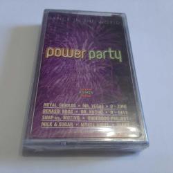 POWER PARTY DANCE IN THE WORLD JELATİNLİ CAM BASKI KASET YABANCI
