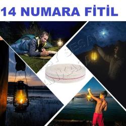 2 METRE 14 NUMARA FİTİL GEMİCİ FENERİ FİTİLİ GAZ LAMBASI FİTİLİ YEDEK FİTİL VIP KEROSENE LAMP WİCK