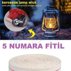 2 METRE 5 NUMARA FİTİL 5 NO GEMİCİ FENERİ FİTİLİ GAZ LAMBASI FİTİLİ YEDEK FİTİL LAMP WİCK FİTİL YENİ