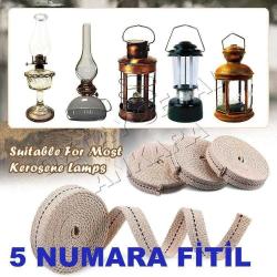 2 METRE 5 NUMARA FİTİL GEMİCİ FENERİ FİTİLİ GAZ LAMBASI FİTİLİ ÖZEL YEDEK FİTİL KEROSENE LAMP WİCK
