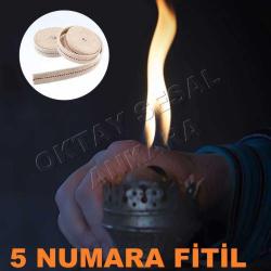 2 METRE 5 NUMARA FİTİL GEMİCİ FENERİ FİTİLİ GAZ LAMBASI FİTİLİ ÖZEL YEDEK FİTİL KEROSENE LAMP WİCK
