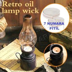 2 METRE 7 NUMARA FİTİL GEMİCİ FENERİ FİTİLİ GAZ LAMBASI FİTİLİ ÖZEL YEDEK FİTİL KEROSENE LAMP WİCK LAMP