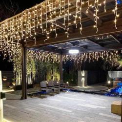 SAÇAK PERDE LED IŞIK 16 DALLI SAÇAK LED IŞIK 3 METRE 20 CM GÜN IŞIĞI DÜĞÜN KINA NİŞAN DEKOR IŞIKLARI