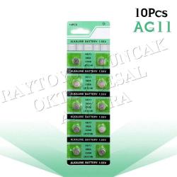 10 ADET AG 11 PİL LR 721 PİL 362 SR 72 PİL SAAT PİLİ AG11 PİL YÜKSEK KALİTE YEDEK PİL KOL SAATİ PİLİ