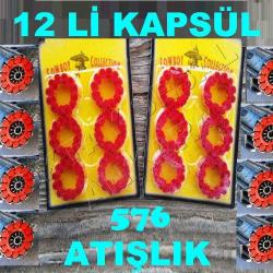 576 YEDEK KAPSÜL 576 ATIŞLIK 12 Lİ KAPSÜL 12 Lİ TABANCA KAPSÜLÜ 12 Lİ MERMİ KAPSÜL TABANCASI KAPSÜLÜ YÜKSEK SESLİ