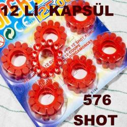 576 ATIŞLIK SHOT 12 Lİ KAPSÜL 12 Lİ TABANCA KAPSÜLÜ 12 Lİ MERMİ YÜKSEK SESLİ YEDEK KAPSÜL