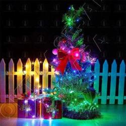 1 METRE YILBAŞI ÇAM AĞACI IŞIĞI RENKLİ LED IŞIK RENKLİ IŞIK PİLLİ IŞIK DIŞ MEKAN SU GEÇİRMEZ IŞIK