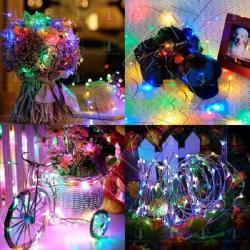 1 METRE YILBAŞI ÇAM AĞACI IŞIĞI RENKLİ LED IŞIK RENKLİ IŞIK PİLLİ IŞIK DIŞ MEKAN SU GEÇİRMEZ IŞIK