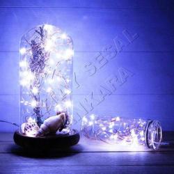 2 METRE BEYAZ YILBAŞI ÇAM AĞACI IŞIĞI PİLLİ BEYAZ LED IŞIK BEYAZ IŞIK YILBAŞI İÇ DIŞ MEKAN SÜSLEME