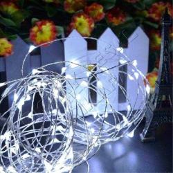 1 METRE BEYAZ MİCRO MİNİ PERİ LED IŞIK BEYAZ PİLLİ LED IŞIK BEYAZ PİLLİ LED IŞIK ROMANTİK DEKOR IŞIĞ