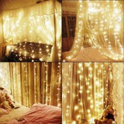 LED IŞIK SALKIM IŞIK GÜN IŞIĞI LED 320 LED 10 DAL 3X2 PERDE LED IŞIK NOEL VİTRİN SÜSLEME IŞIĞI