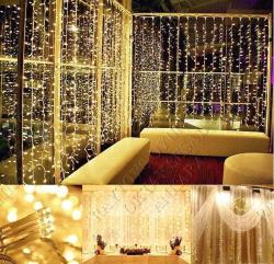 LED IŞIK SALKIM IŞIK GÜN IŞIĞI LED 320 LED 10 DAL 3X2 PERDE LED IŞIK NOEL VİTRİN SÜSLEME IŞIĞI