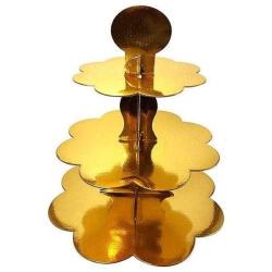 Antika - ALTIN CUPCAKE STANDI ALTIN KEK STANDI ALTIN 3 KATLI KEK PASTA STANDI ALTIN DOĞUM GÜNÜ SÜSLERİ - kitantik - kitaLog