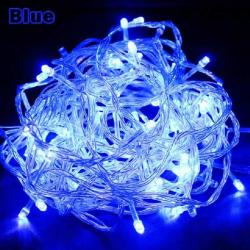 10 METRE 100 LED MAVİ LED IŞIK YILBAŞI IŞIKLARI YILBAŞI AĞACI IŞIĞI 220 VOLT LED IŞIK MAVİ LED IŞIK