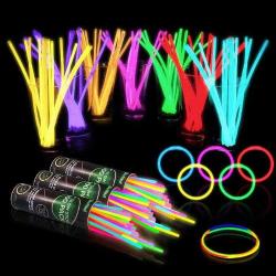 100 ADET GLOW STİCK IŞIKLI FOSFORLU ÇUBUK IŞIKLI BİLEKLİK IŞIKLI KOLYE NEON BİLEKLİK FOSFOR ÇUBUK KOLYE BİLEKLİK PARTİ IŞIĞI NEON PARTİ
