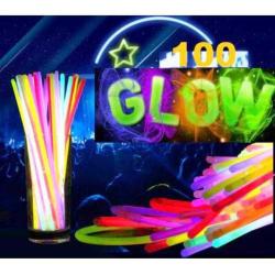 100 ADET GLOW STİCK IŞIKLI FOSFORLU ÇUBUK IŞIKLI BİLEKLİK IŞIKLI KOLYE NEON BİLEKLİK FOSFOR ÇUBUK KOLYE BİLEKLİK PARTİ IŞIĞI NEON PARTİ