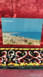 Efemera - 1226- Side Büyük Plaj ve Antik Kütüphane (tan-kart) Kartpostlı - kitantik - kitaLog