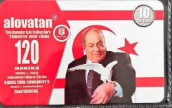 K = KOLEKSİYON AMAÇLI * KUZEY KIBRIS GSM KARTI - ALO VATAN * 120 DAKİKA ( AMBALAJINDA ) SIFIR