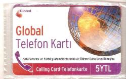 KK = UZAK ARAMA KARTI ( GLOBAL - 5  YTL ) AMBALAJINDA